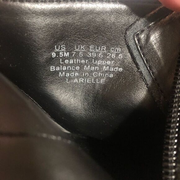 franco Sarto black suede wedge booties size 9.5M - Picture 7 of 11